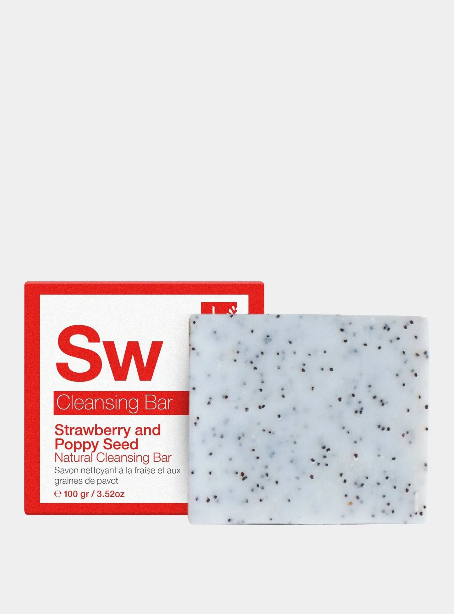 Strawberry & Poppy Seed Cleansing Bar 100g Dr Botanicals
