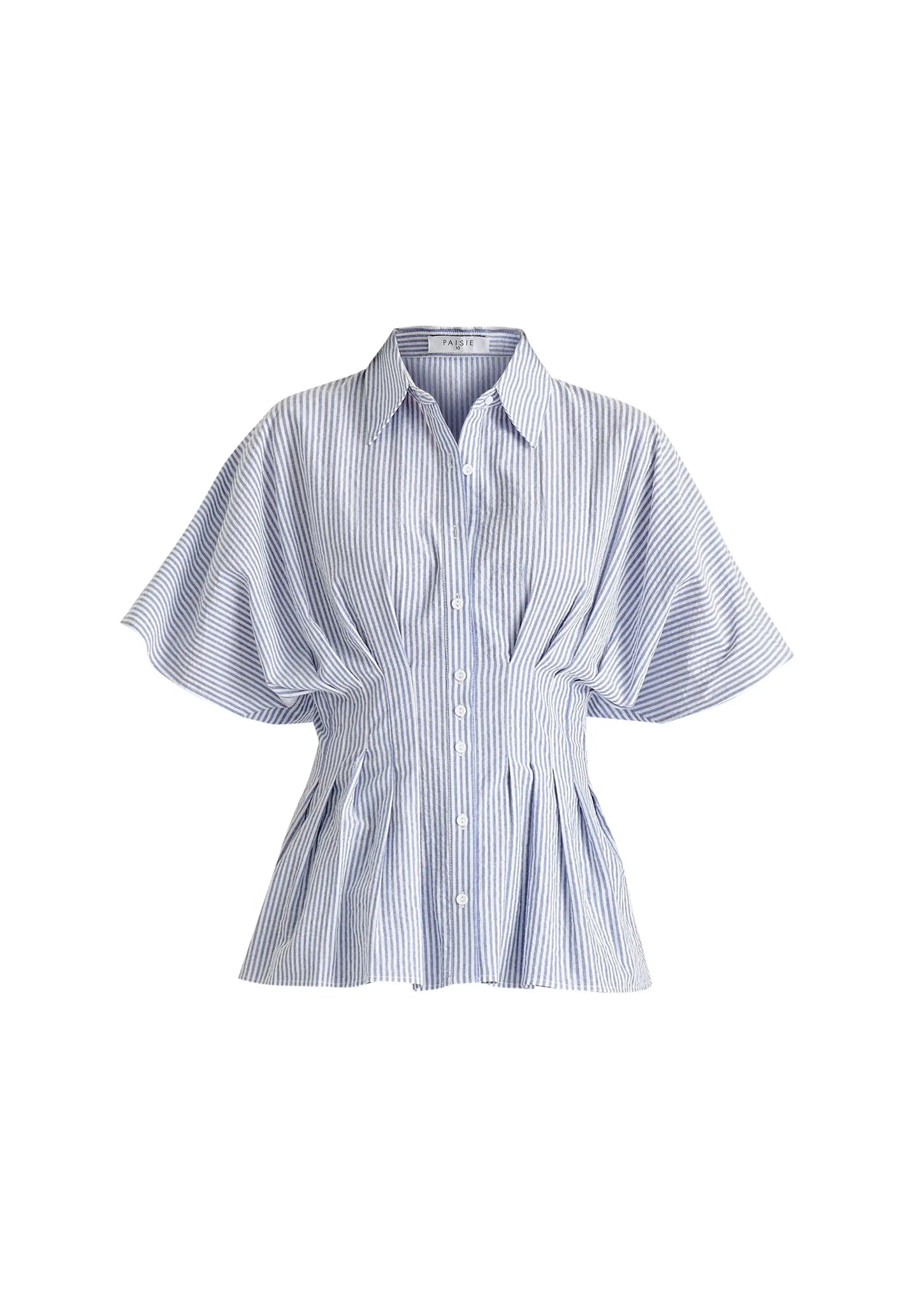 Striped Shirt With Waist Pleats Paisie