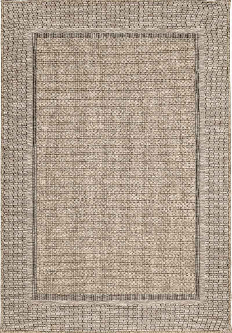 Summer Latte Border Rug – Indoor/Outdoor The Rugs