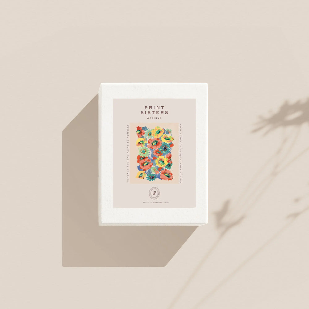 Summer Poppies - Paint By Numbers Kit Print~Sisters