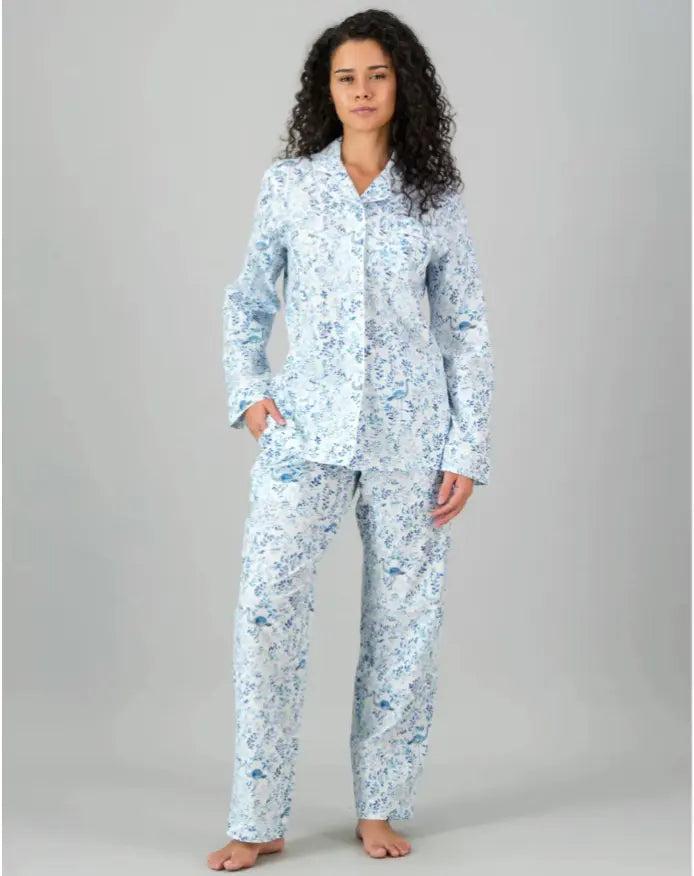 Summer Vines Womens Organic Cotton Pyjama Trouser Set Woodstock Laundry