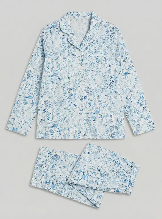 Summer Vines Womens Organic Cotton Pyjama Trouser Set Woodstock Laundry