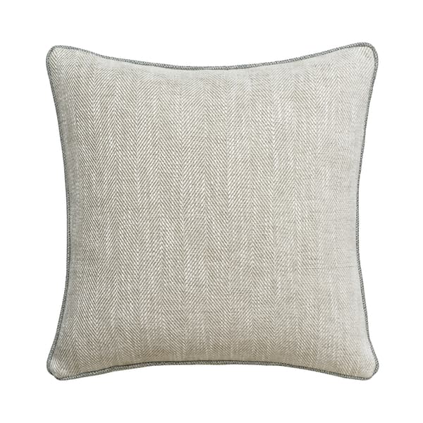 Summit Linen, Sustainable Feather, Cushion Cotton Blend & Linen Blend & Viscose Blend Herringbone & Plain & Plain Texture Andrew Martin