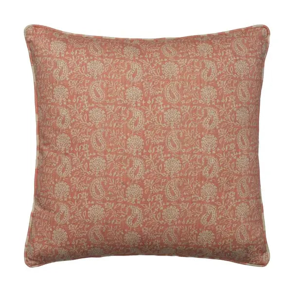 Sunflower Coral, Sustainable Feather, Cushion Eco-conscious & Cotton & Cotton Blend & Linen & Linen Blend Floral & Paisley Andrew Martin