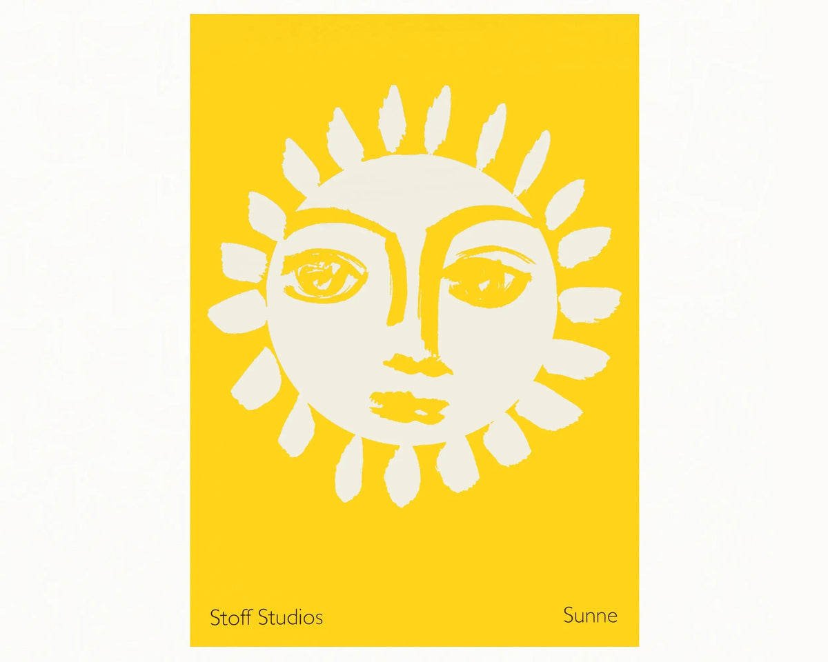 Sunne Print | Clear Yellow Stoff Studios