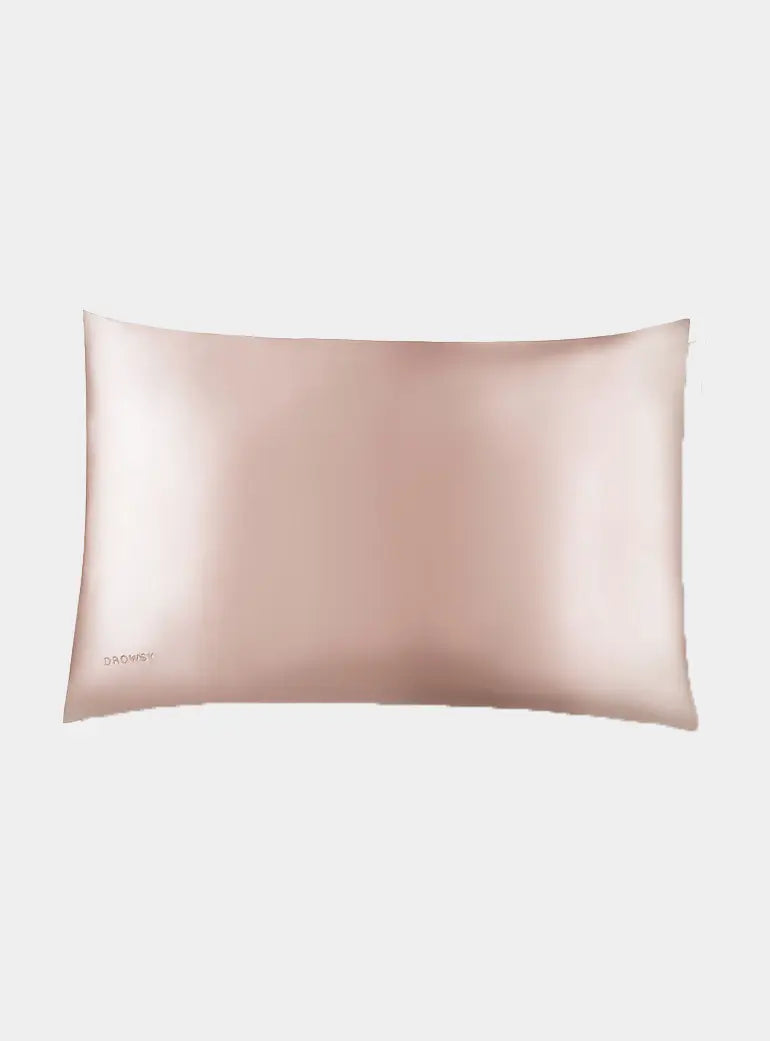Sunset Pink Silk Pillowcase drowsysleepco