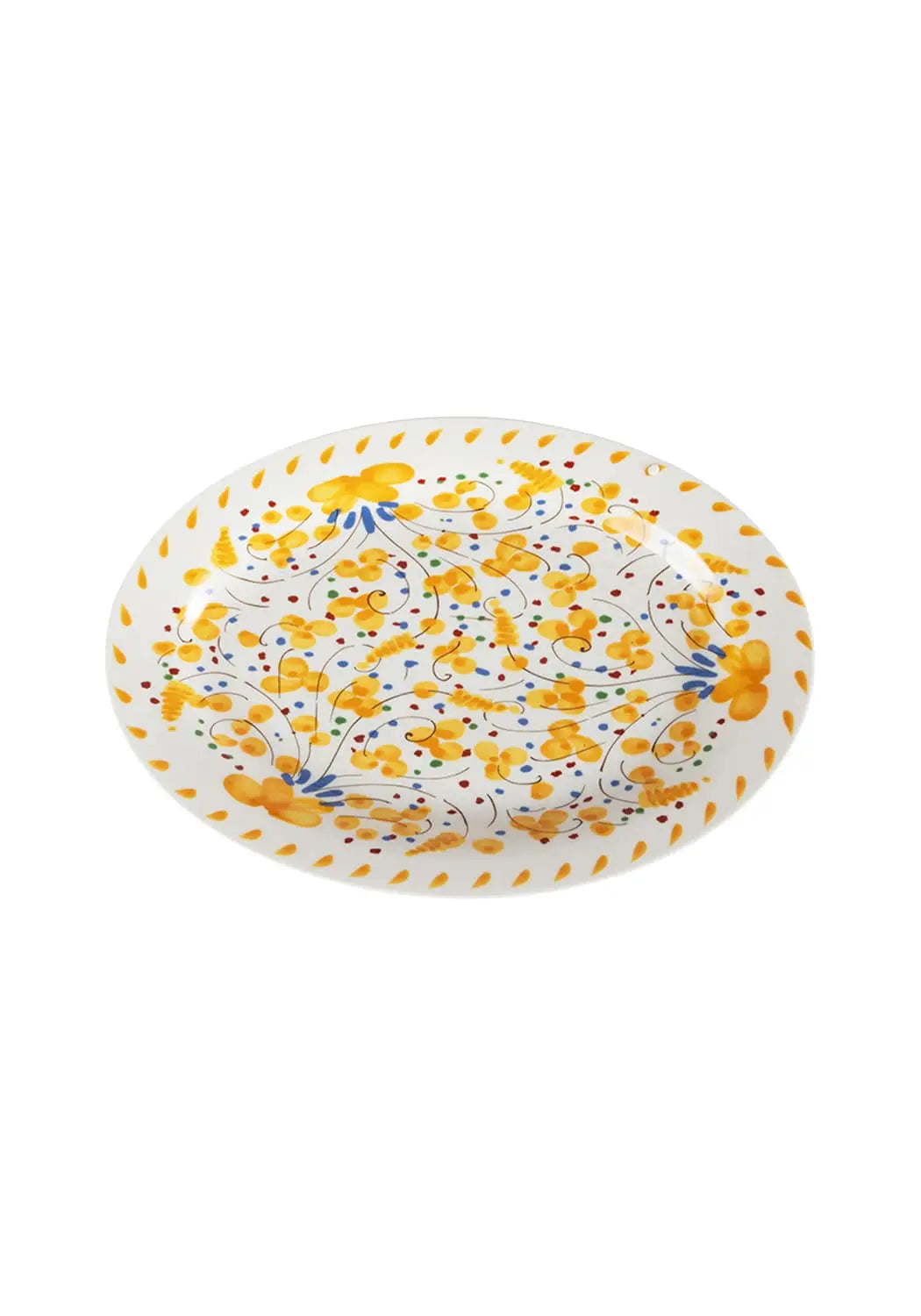 Sunshine Daisy Oval Serving Plate Casa by Josephine Jenno