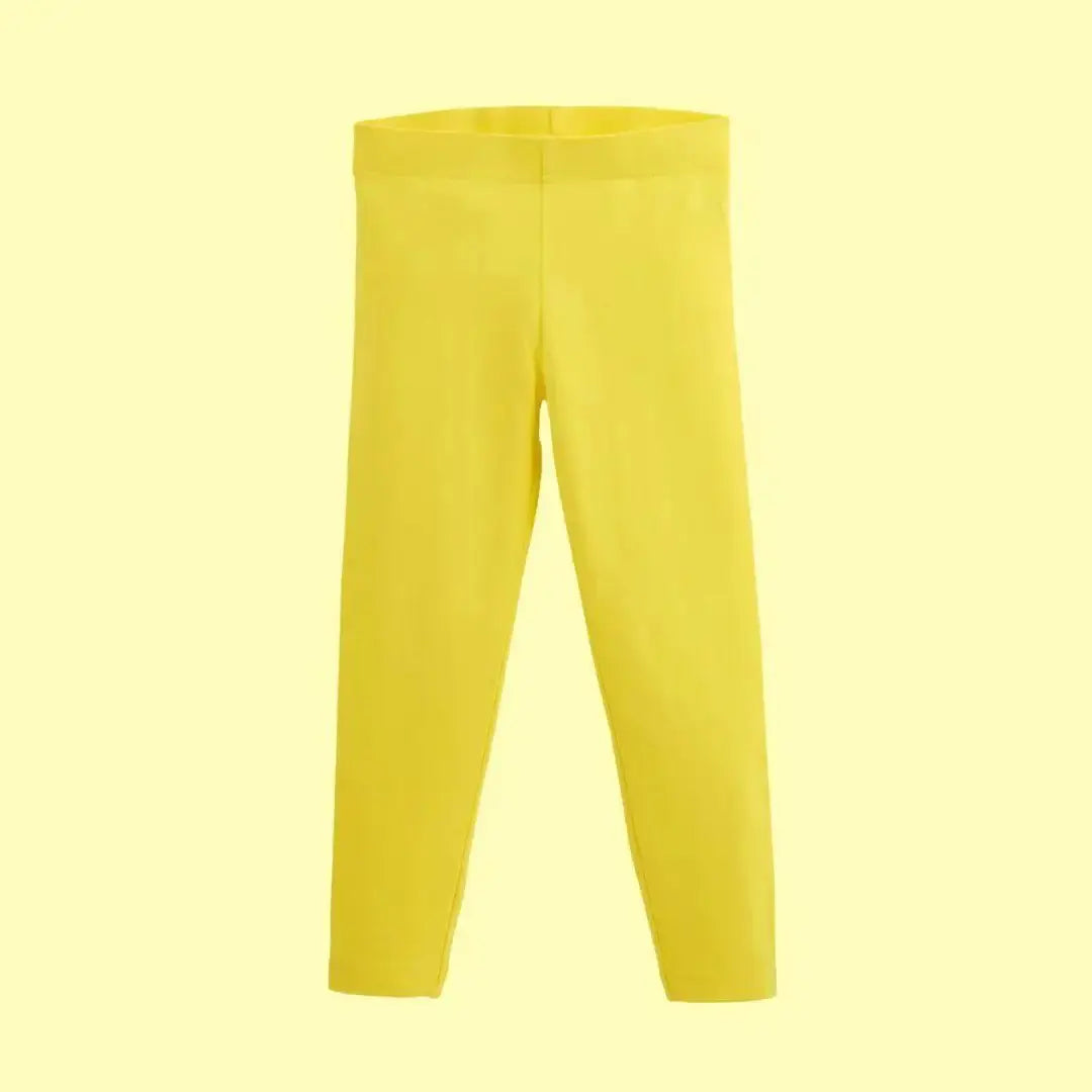 Sunshine Yellow Kids Organic Leggings ScandiBugs