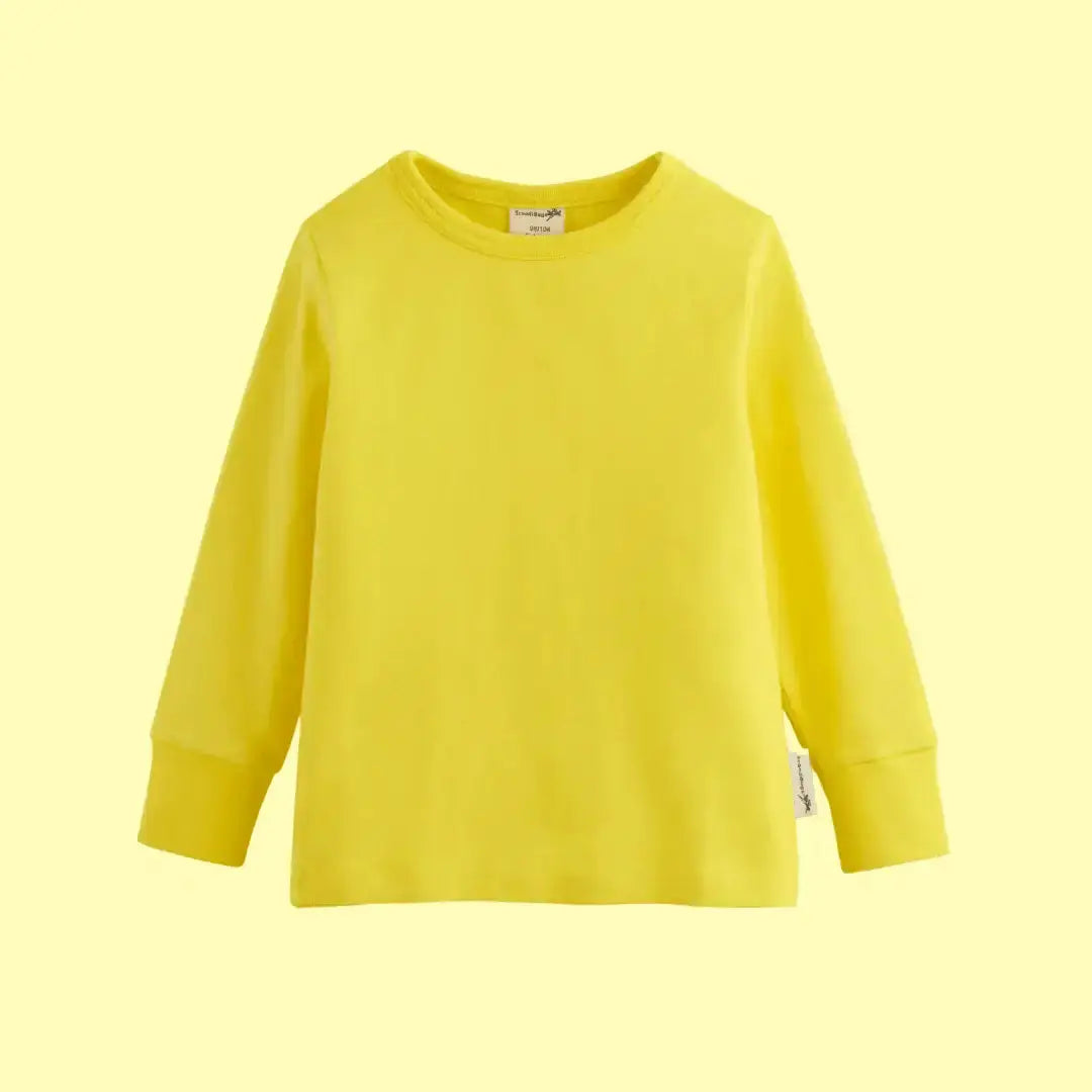 Sunshine Yellow Kids Organic Long Sleeve Top ScandiBugs