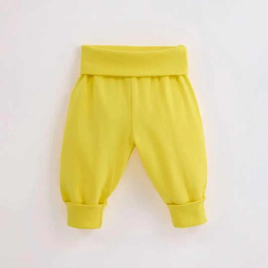 Sunshine Yellow Kids Organic Yoga Pants ScandiBugs