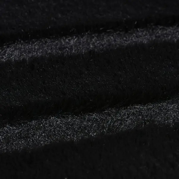 Supersoft Lush Geometric Faux Fur Arch Rug Dunelm