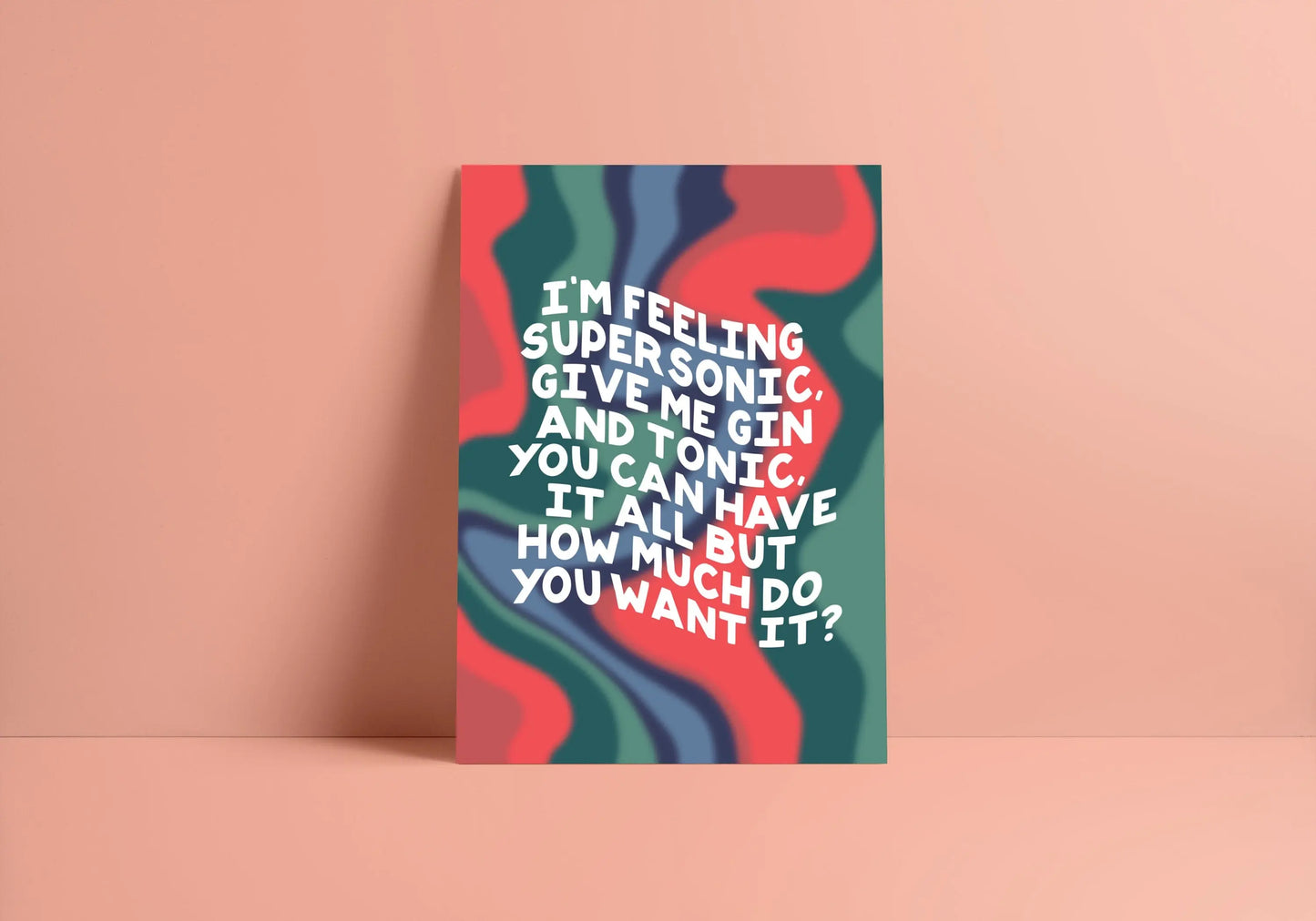 Supersonic (Oasis inspired) A4 Lyric Print whowhatclaireart
