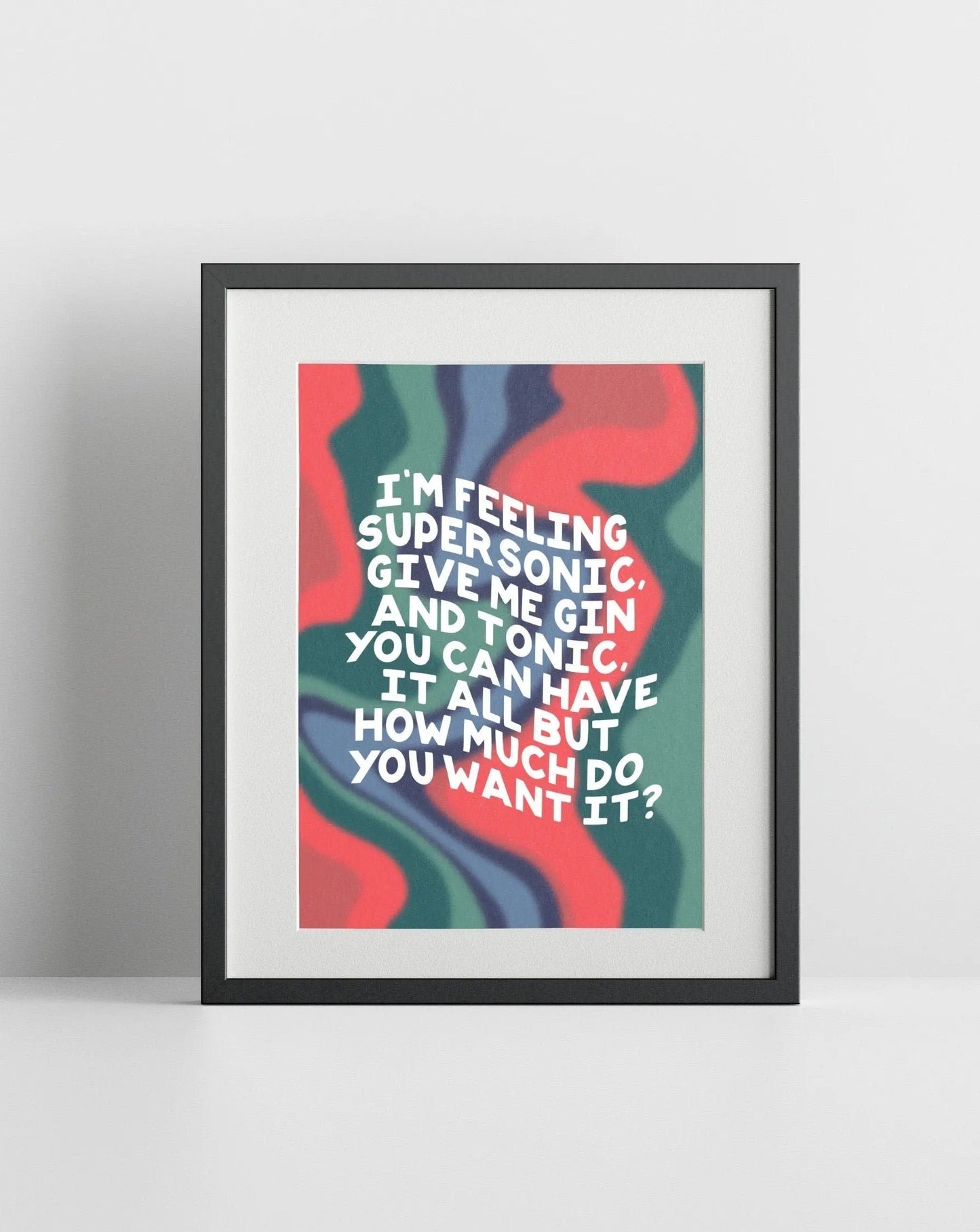 Supersonic (Oasis inspired) A4 Lyric Print whowhatclaireart