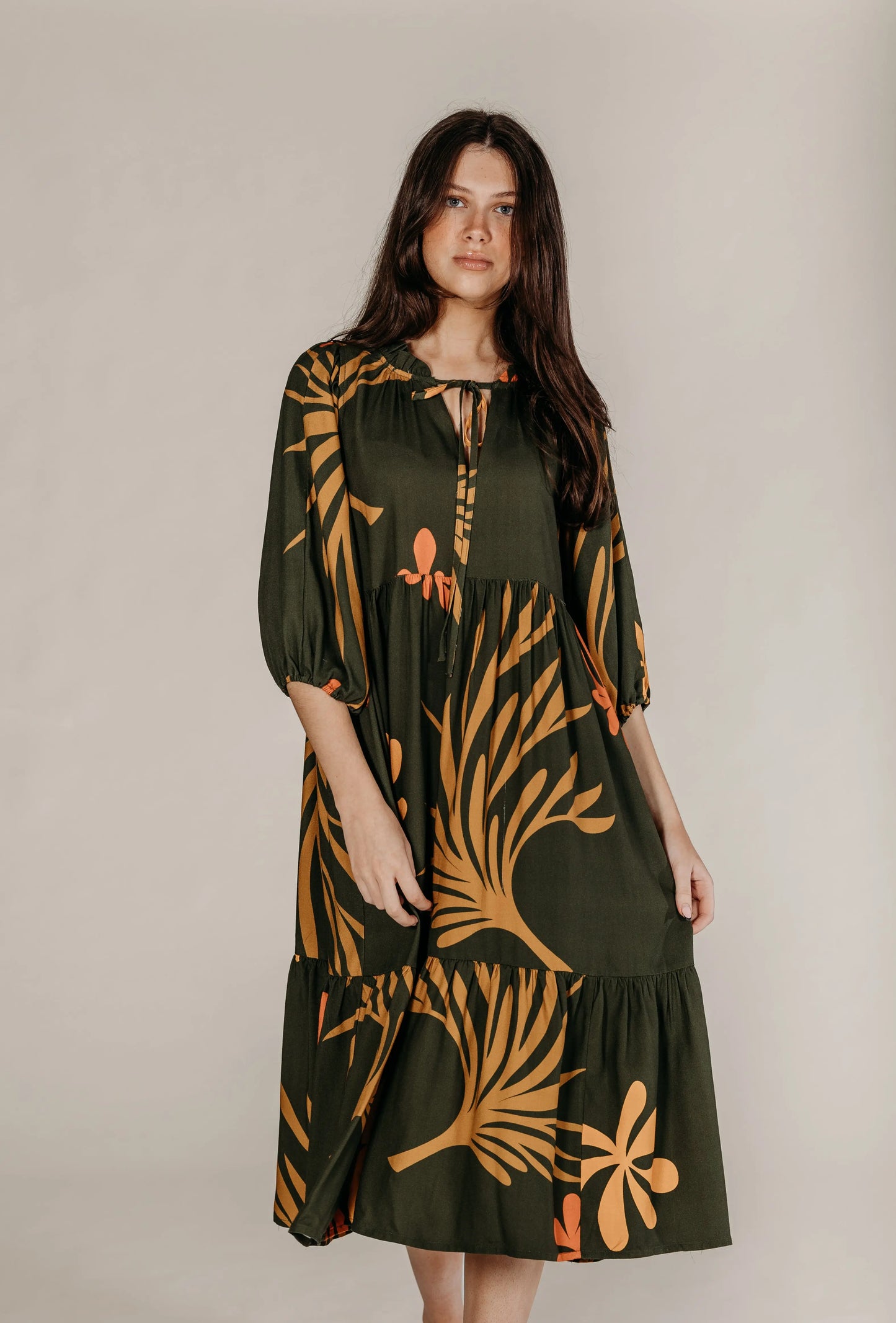 Surya Jungle Print Dress Naree Clothing