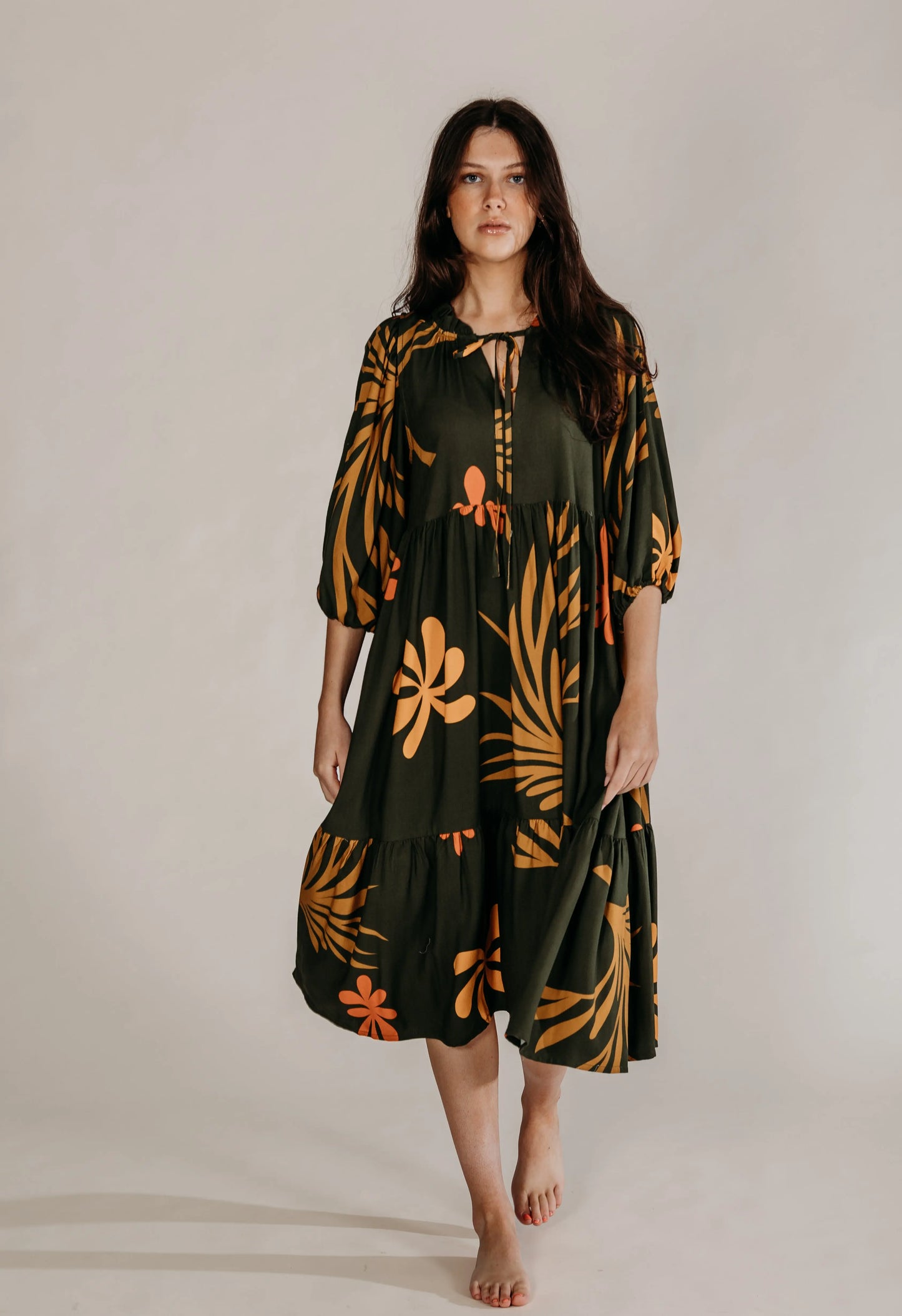 Surya Jungle Print Dress Naree Clothing