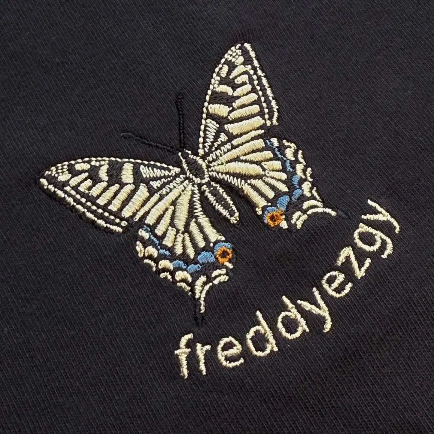 Swallowtail Butterfly Cropped Hoodie - Butterfly - Unisex Relaxed Fit Freddyezgy