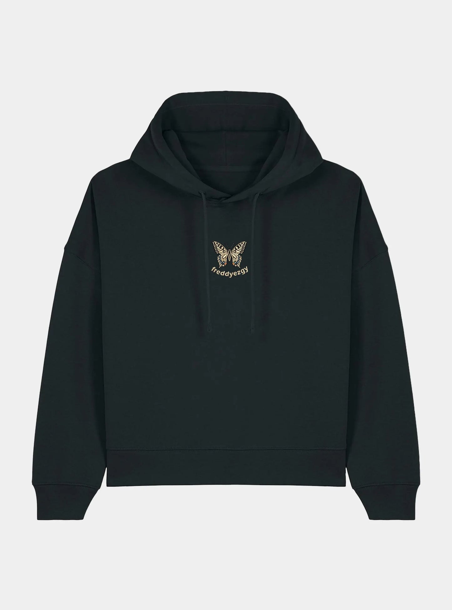 Swallowtail Butterfly Cropped Hoodie - Butterfly - Unisex Relaxed Fit Freddyezgy