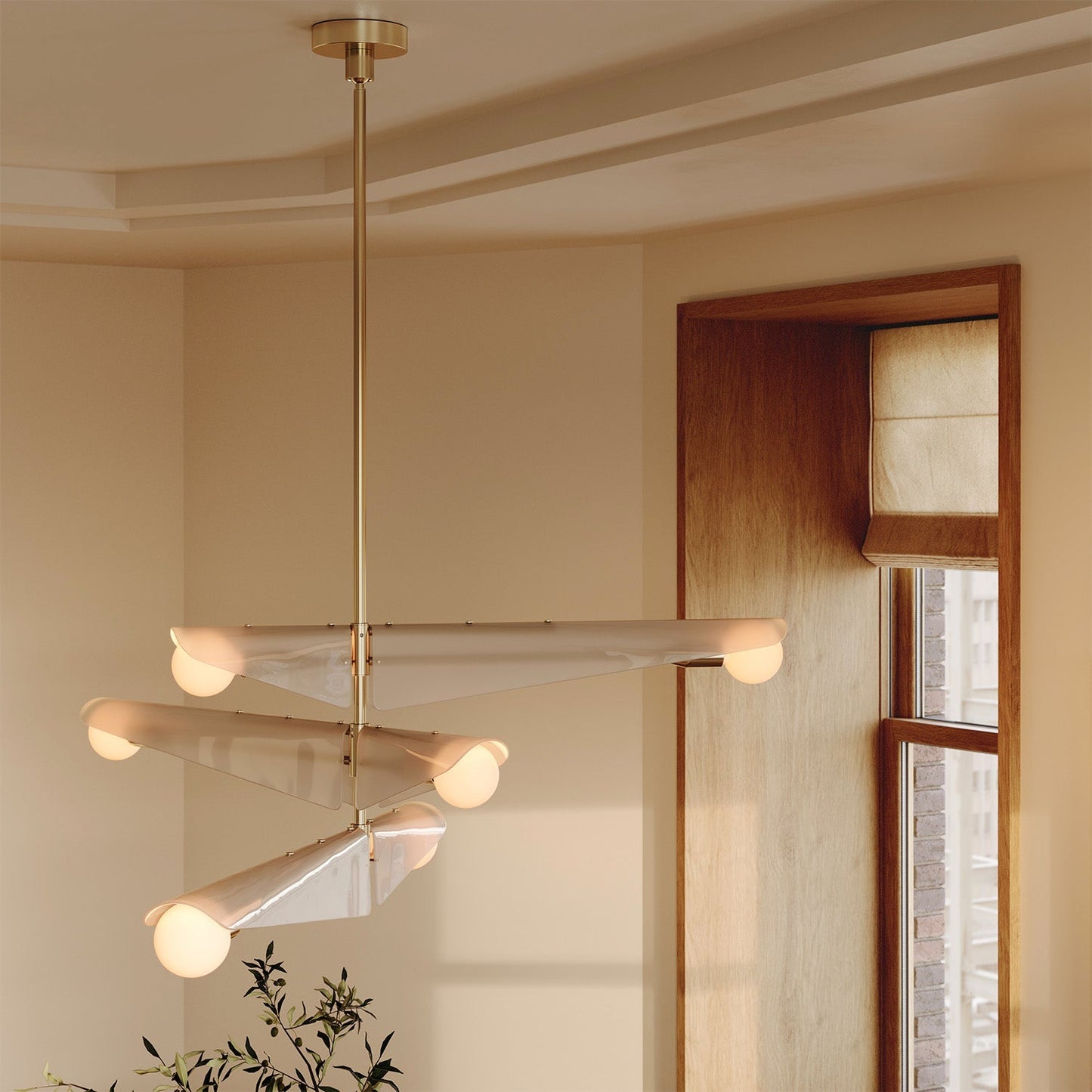 Sycamore Chandelier 3 Tiers in Dusk Pink Tala