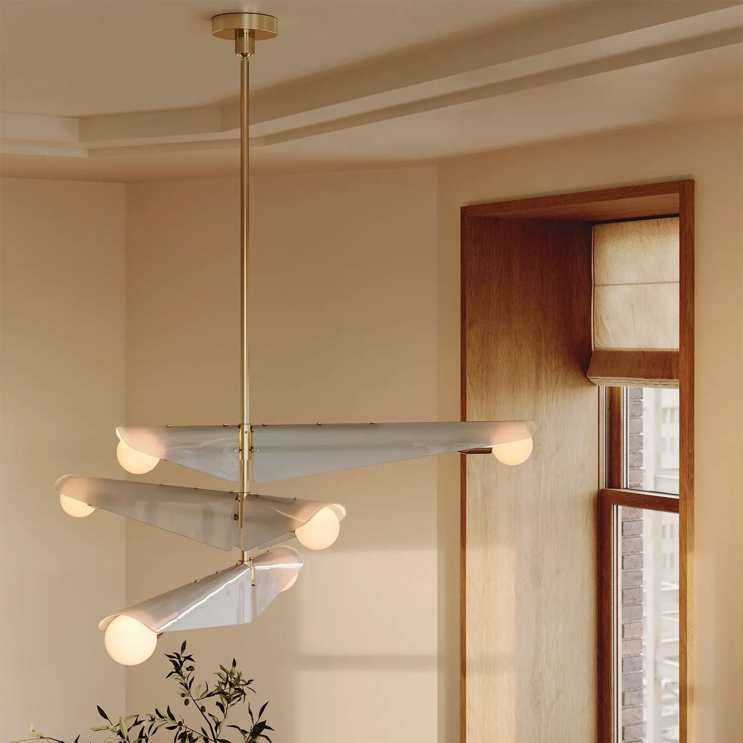 Sycamore Chandelier 3 Tiers in Dawn Grey Tala