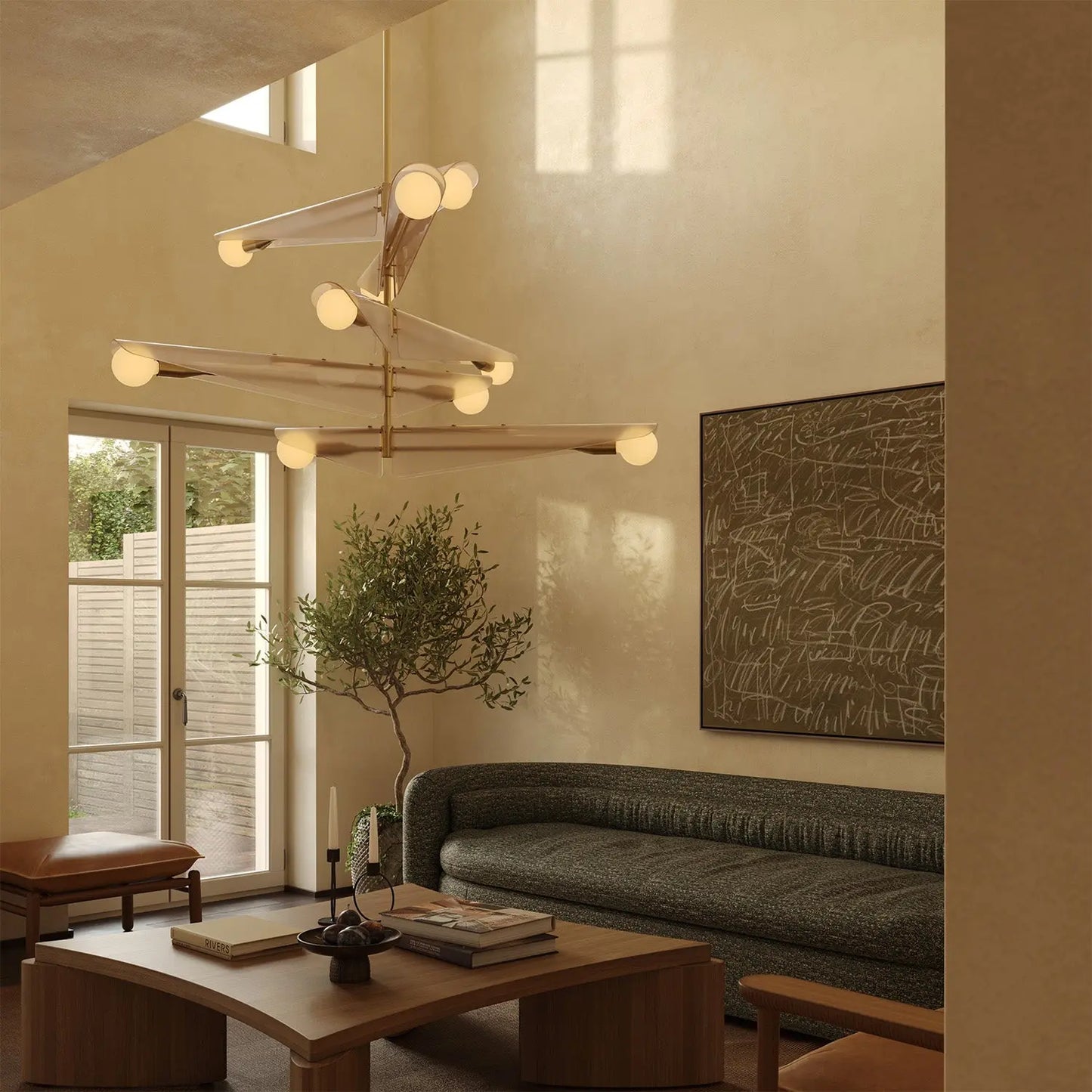 Sycamore Chandelier 5 Tiers in Dusk Pink Tala