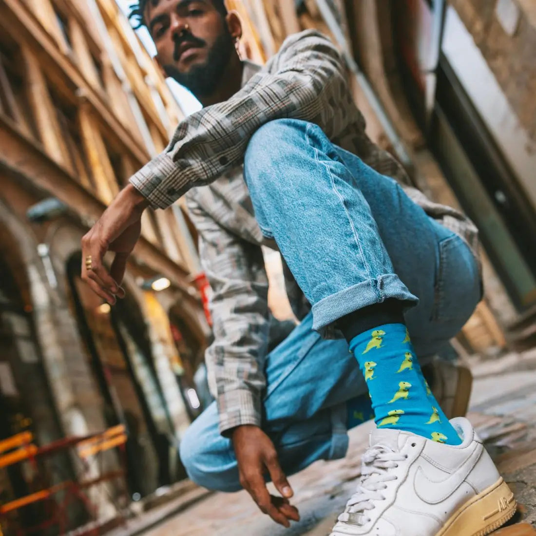T-Rex Bamboo Socks Swole Panda