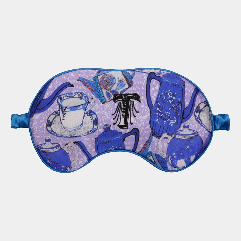 T for Teapot Silk Eye Mask Jessica Russell Flint