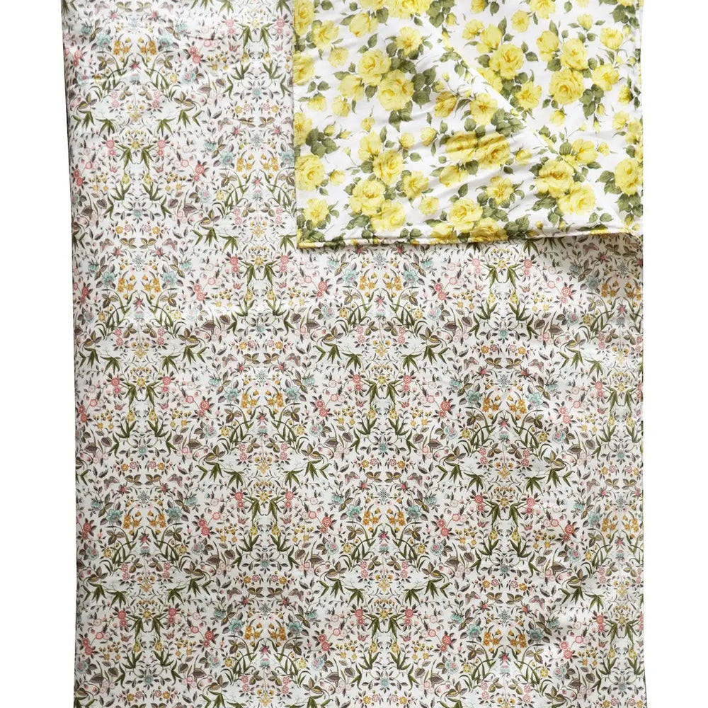 TAPESTRY & CARLINE ROSE Liberty Reversible Stitch Border Bedspread Coco & Wolf