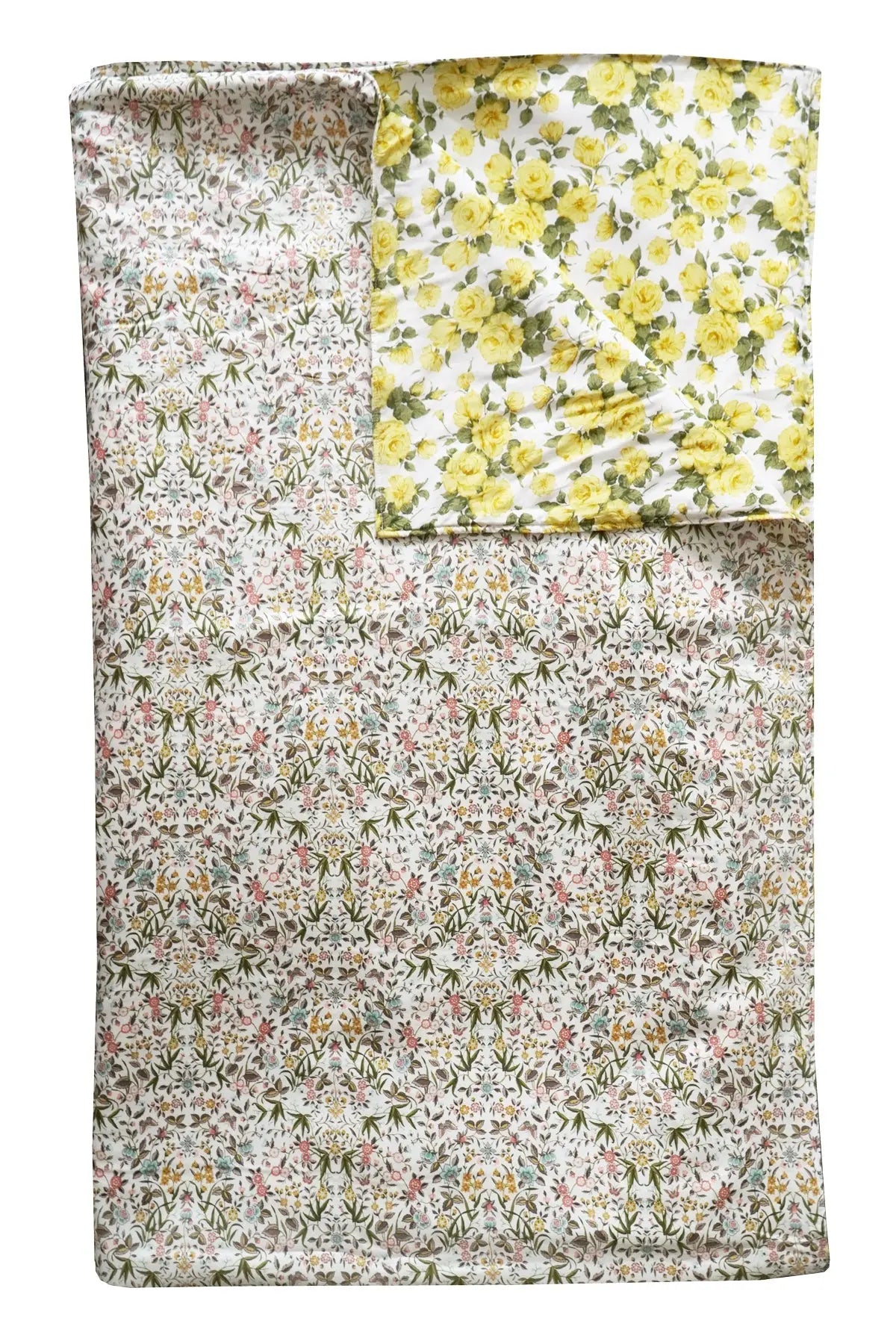 TAPESTRY & CARLINE ROSE Liberty Reversible Stitch Border Bedspread Coco & Wolf