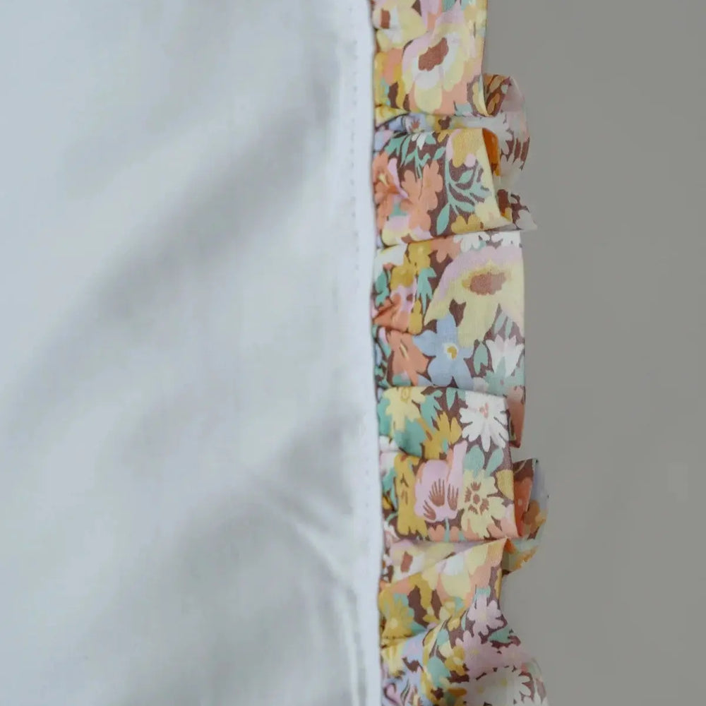 THORPE YELLOW Liberty Frill Edge White Bedding Coco & Wolf
