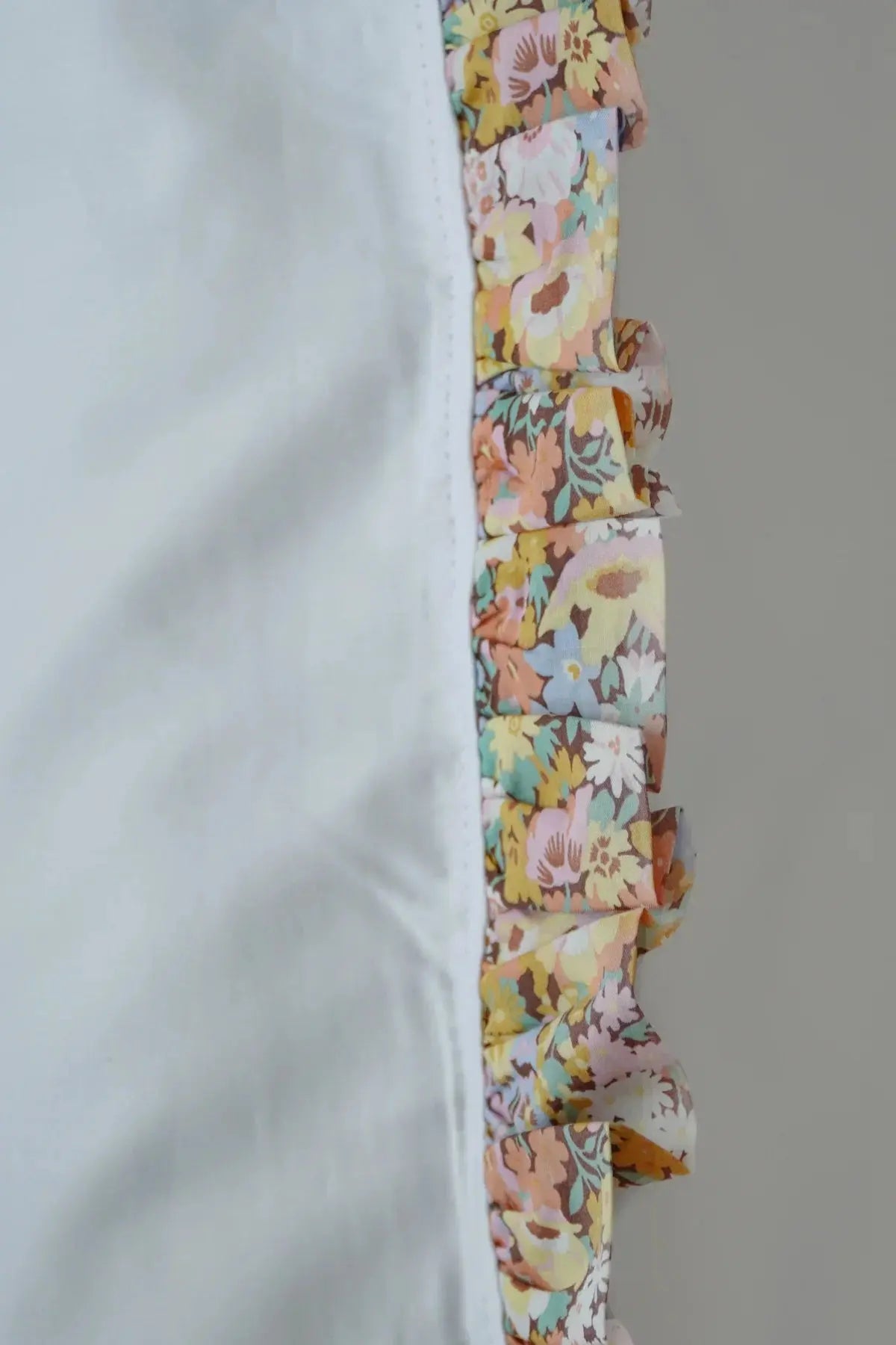 THORPE YELLOW Liberty Frill Edge White Bedding Coco & Wolf