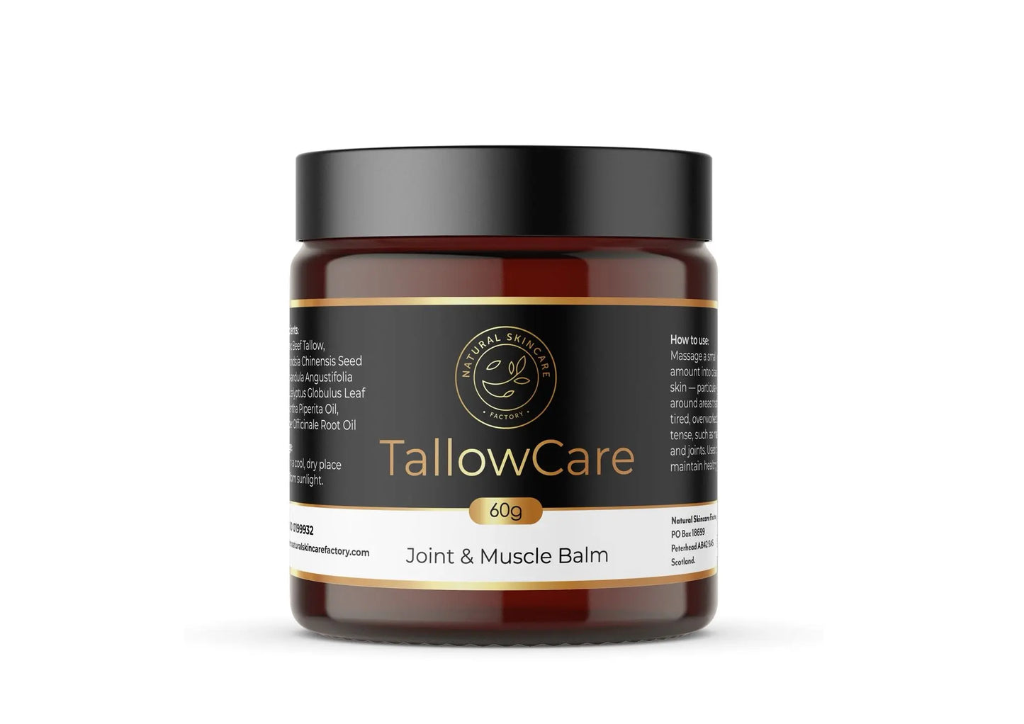 TallowCare Joint & Muscle Balm Natural Skincare Factory