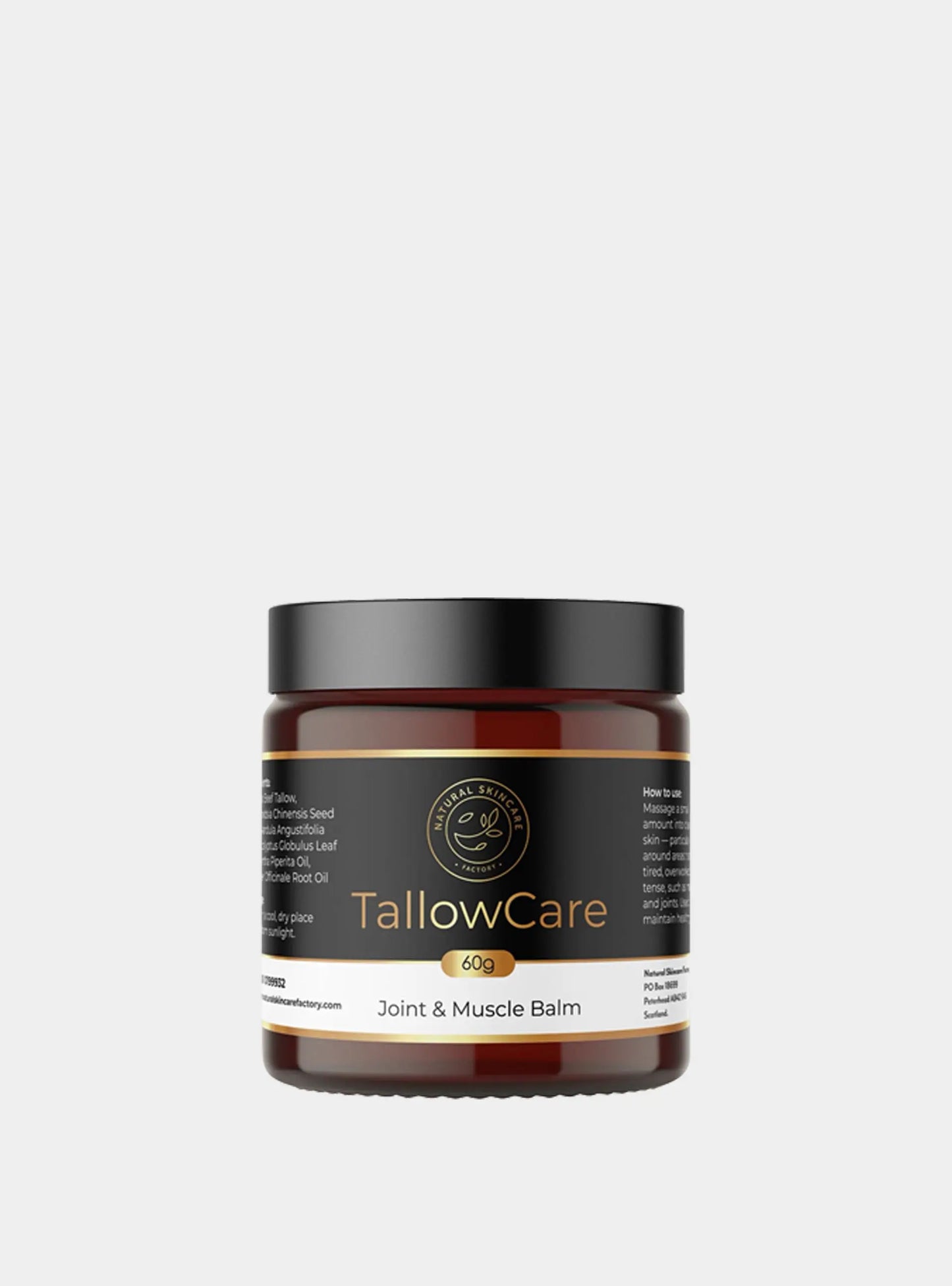 TallowCare Joint & Muscle Balm Natural Skincare Factory