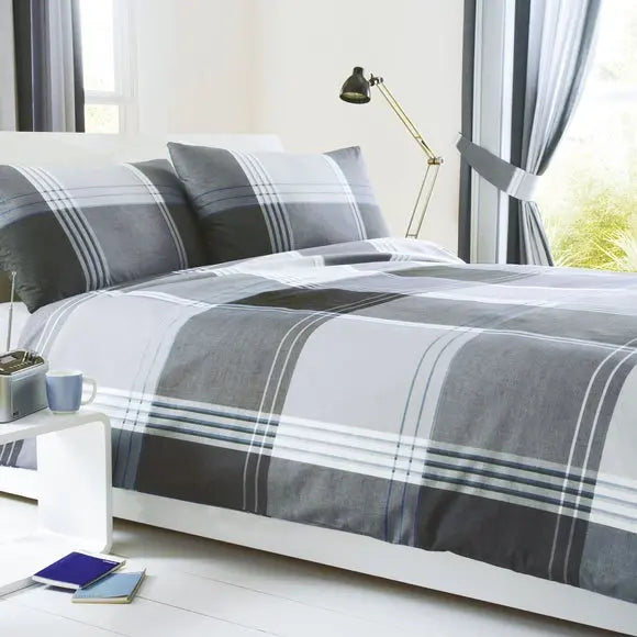 Taylor Reversible Duvet Cover and Pillowcase Set Dunelm