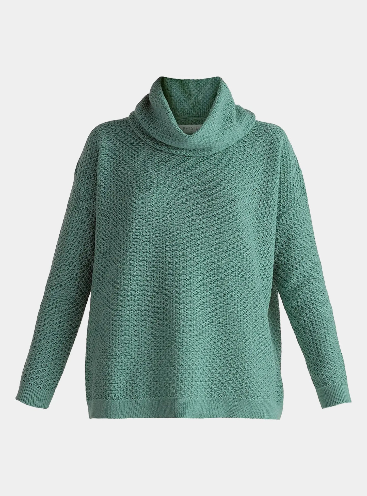 Teal Cowl Neck Jumper Paisie