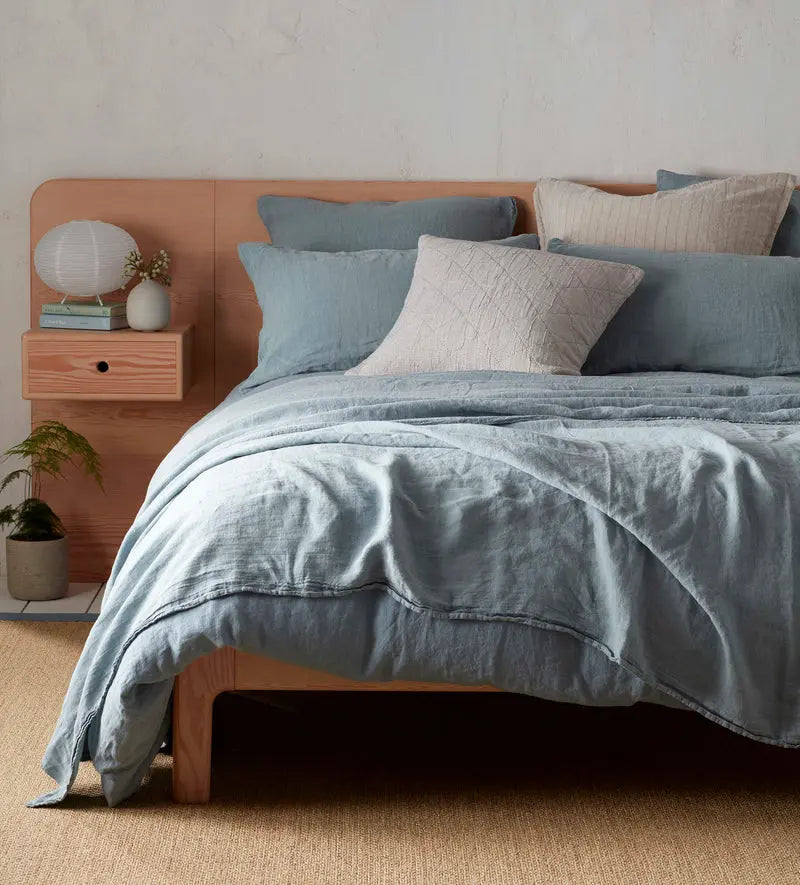 Teal Linen Duvet Cover The Secret Linen Store