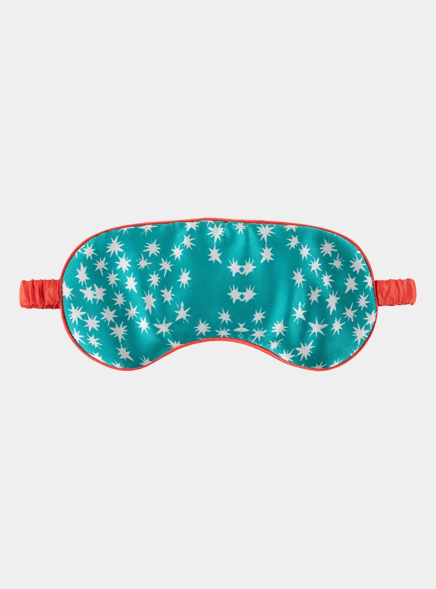Teal Stars Silk Eye Mask Jessica Russell Flint