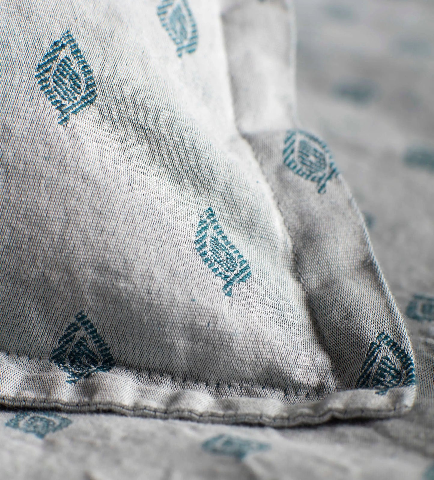 Teal Talia 100% Cotton Oxford Pillowcase The Secret Linen Store