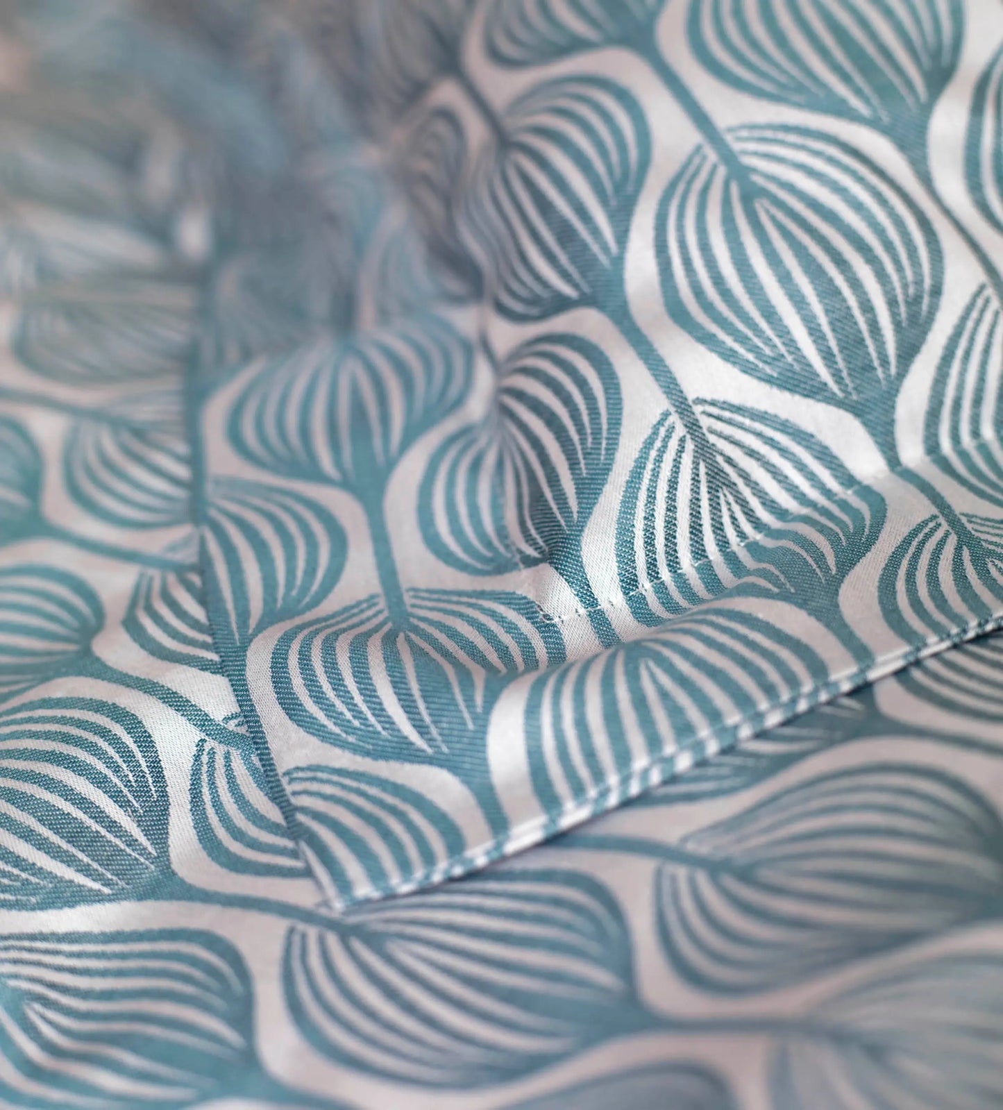 Teal Teasels 100% Cotton Oxford Pillowcase The Secret Linen Store