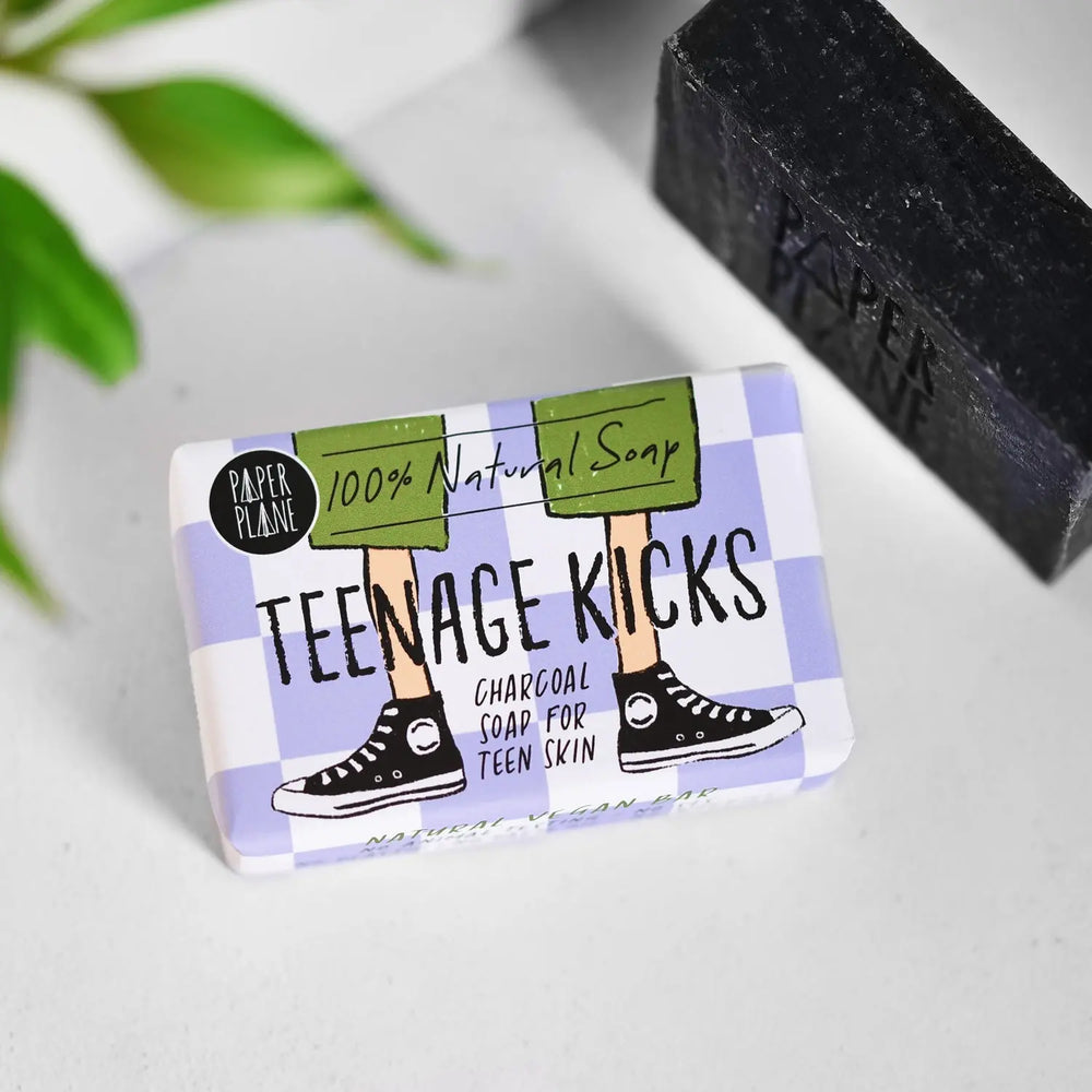 Teenage Kicks Natural Vegan Soap Bar for Teenagers Paper Plane