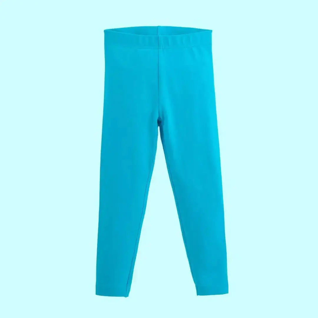Tempting Turquoise Kids Organic Leggings ScandiBugs