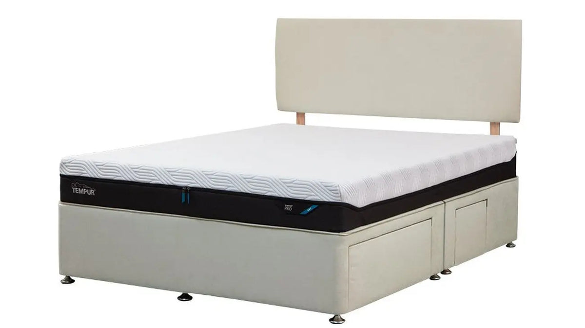 Tempur Buckingham 4 Drawer Divan Bed - Venice Cream