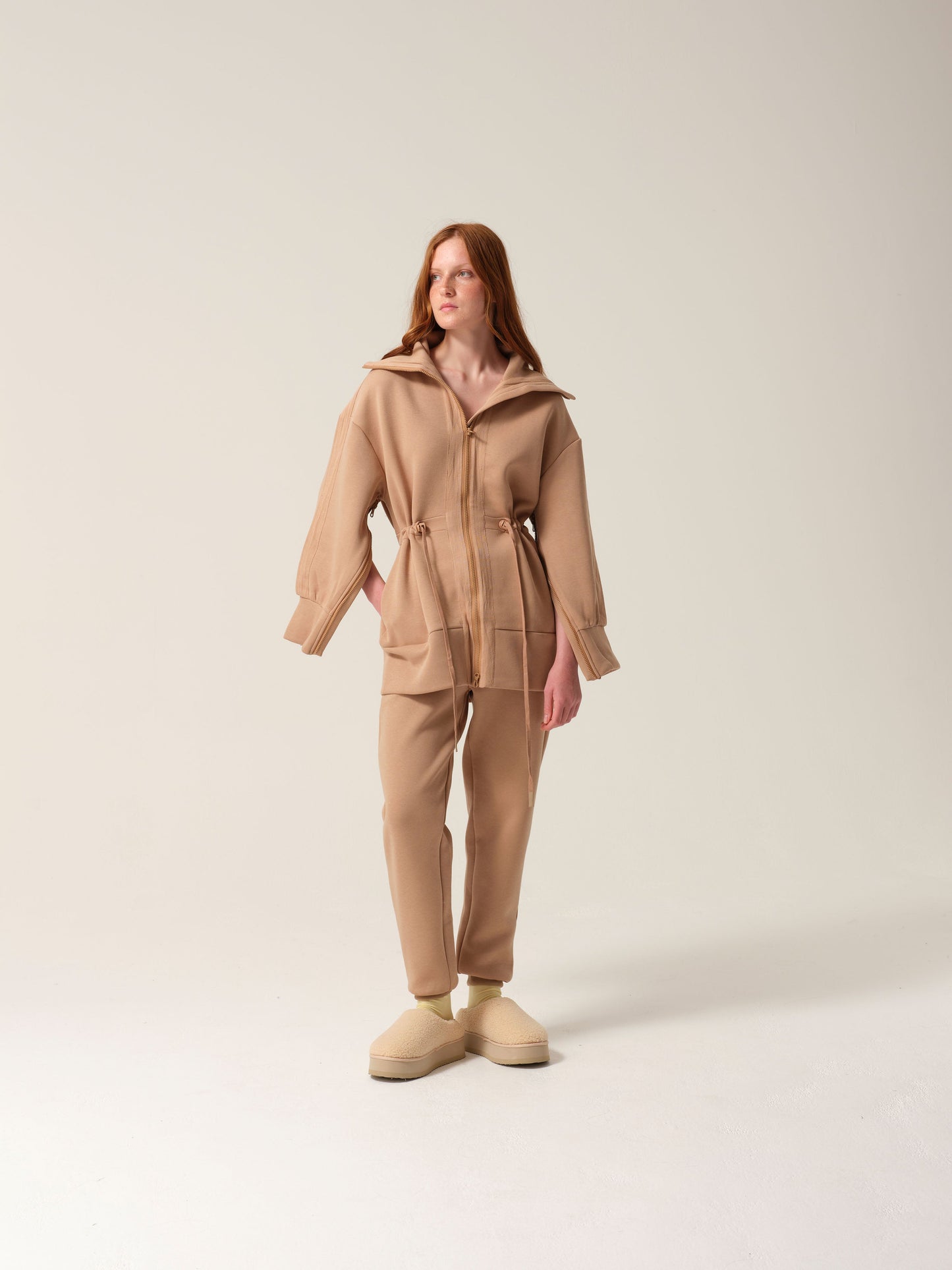 Womens Testing 1-2-3 Tracksuit Caramel Tonic London