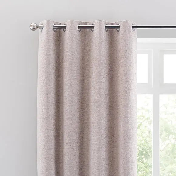 Textured Chenille Eyelet Curtains Dunelm
