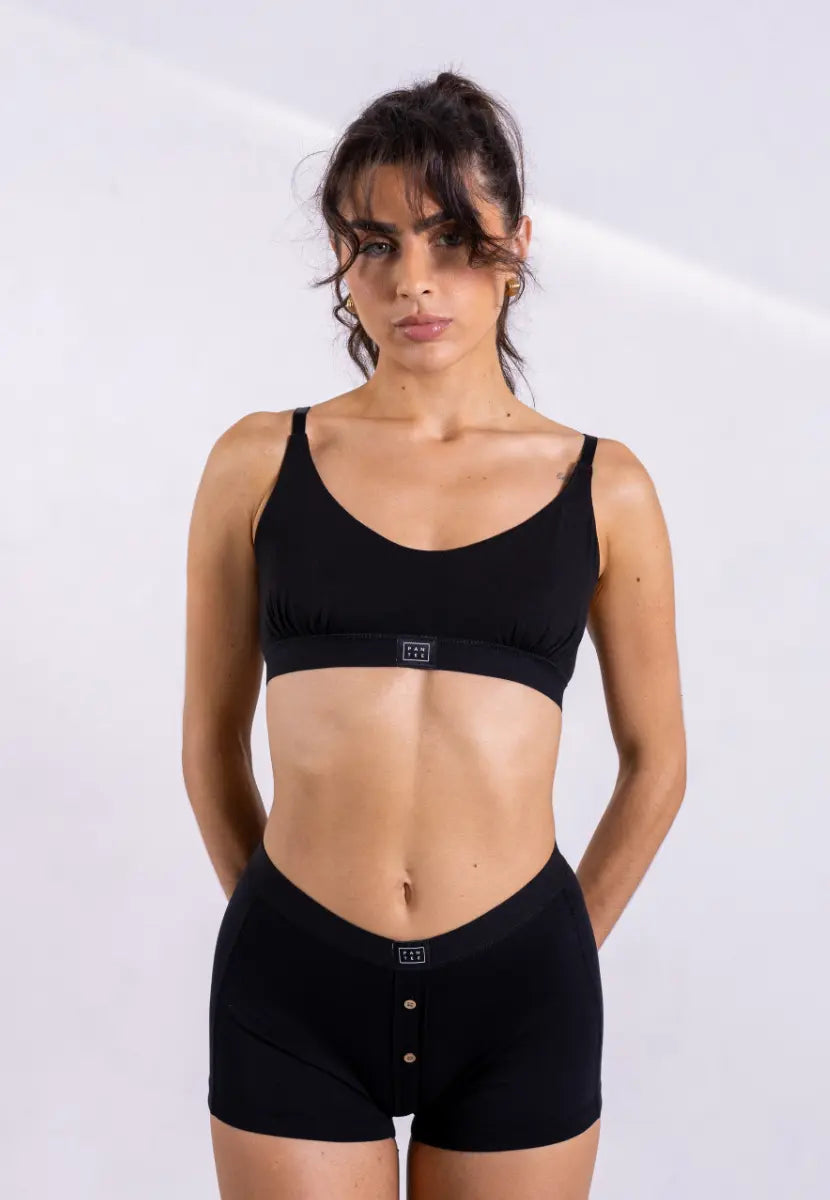 The Balconette, Black Pantee