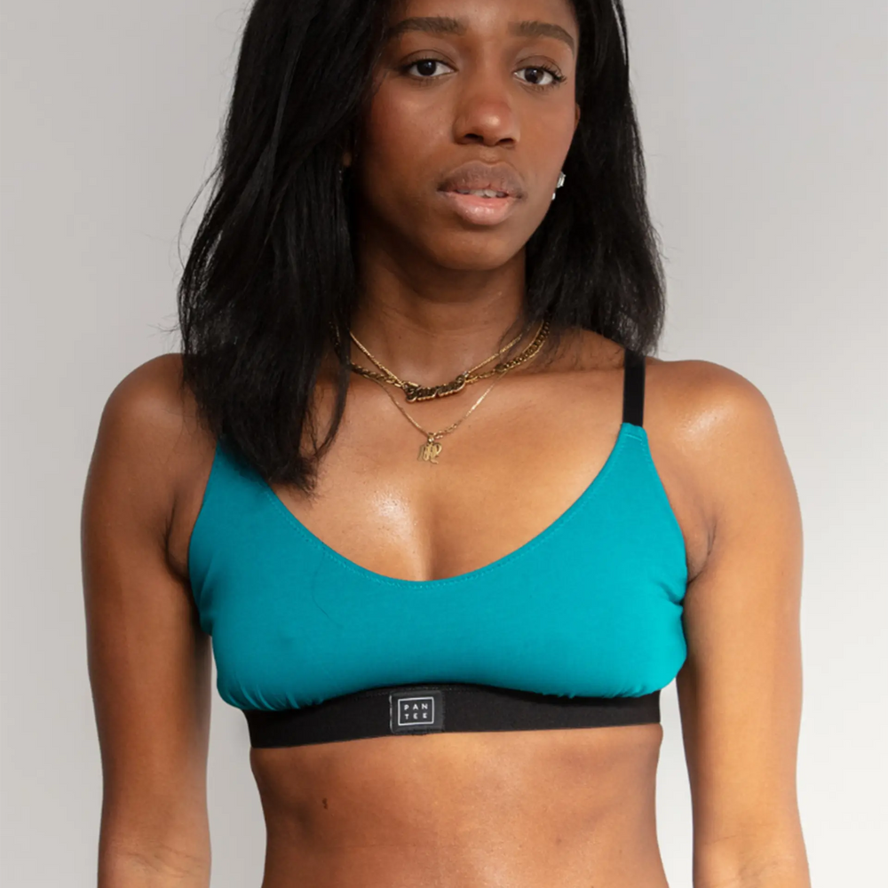 The Balconette, Ocean Blue Pantee