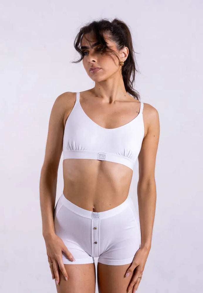 The Balconette, White Pantee