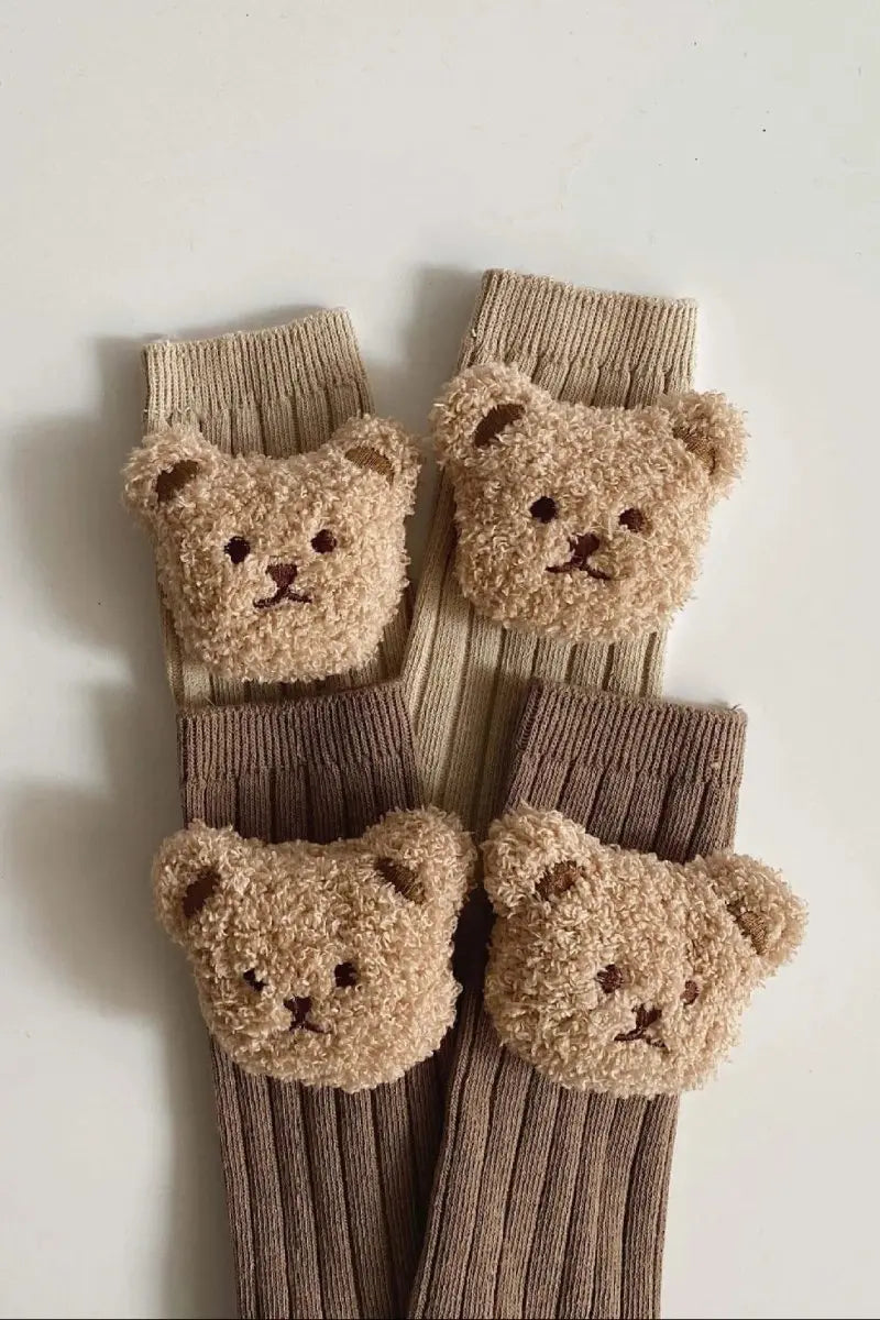 The Bear Knee Socks - Super Soft Cozy Crew Club