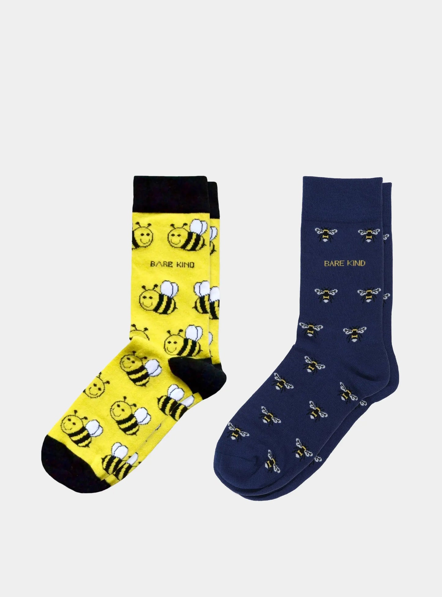 The Bee 2 Pack Bamboo Sock Set Bare Kind