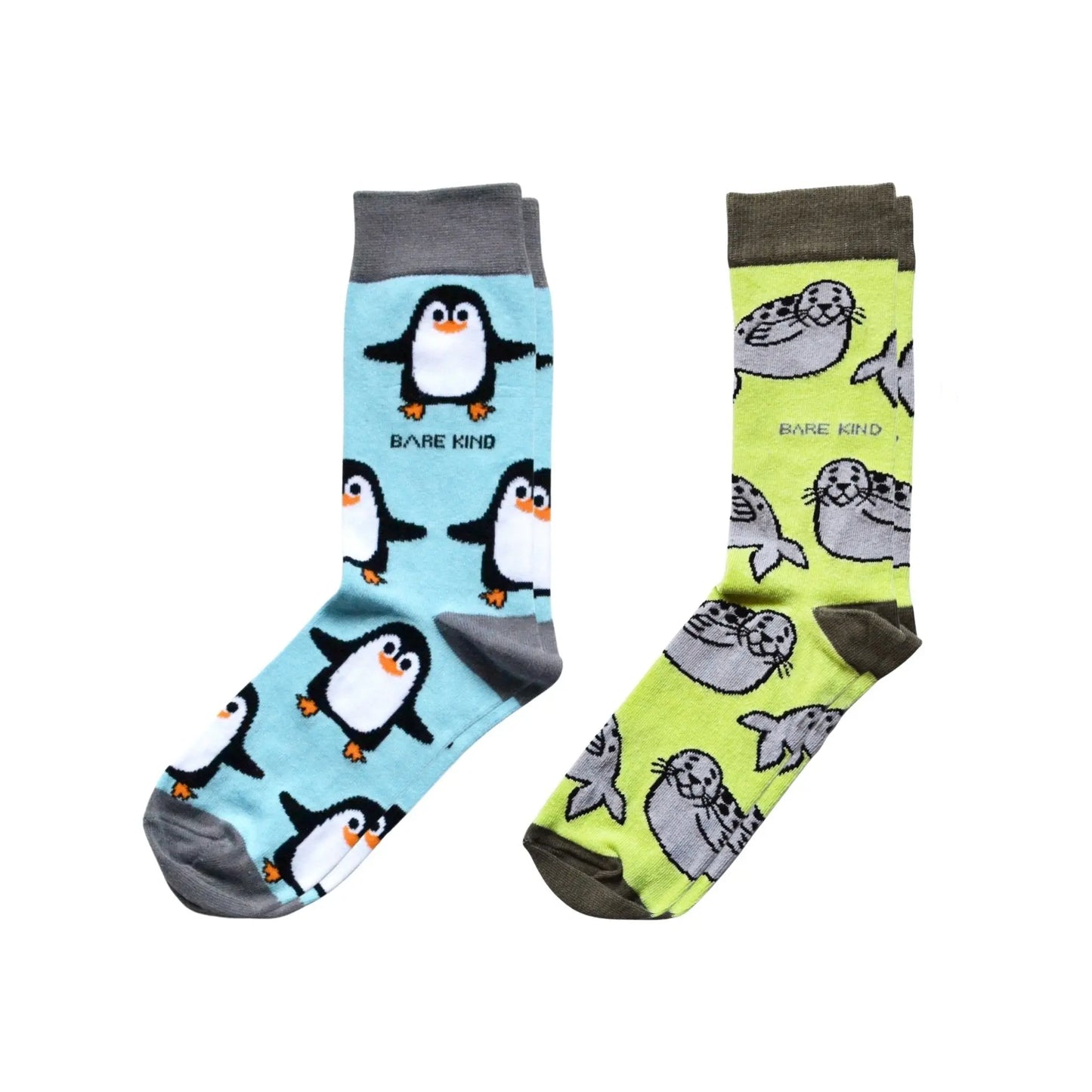 The Belly Sliding Bamboo Socks Duo Bare Kind