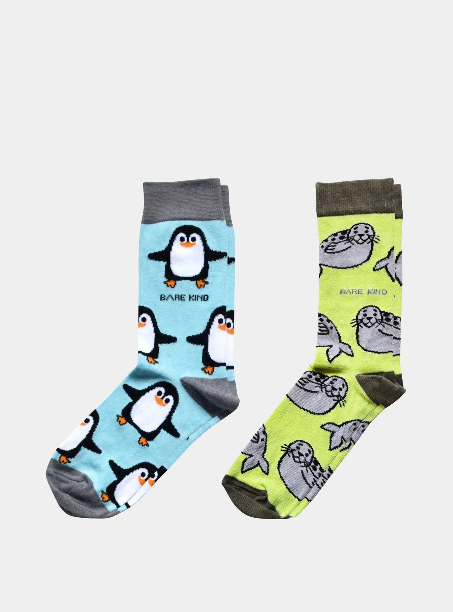 The Belly Sliding Bamboo Socks Duo Bare Kind